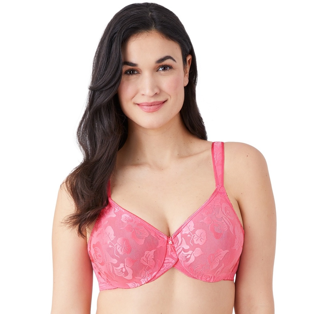 Wacoal Awareness Underwire Bra 85567 Pink Floral Lace 36DDD